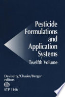 Pesticide formulations and application systems Book PDF