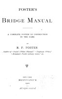 Foster's Bridge Manual ...