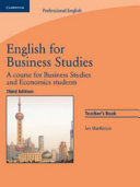 English for Business Studies Teacher s Book