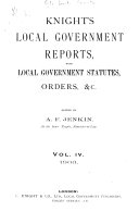 Knight's Local Government and Magisterial Reports