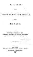 Lectures on the Epistle of Paul the Apostle to the Romans