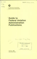 Guide to Federal Aviation Administration Publications