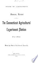 Report of the Connecticut Agricultural Experiment Station  New Haven  Conn  for the Year    