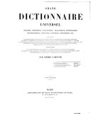 Grand Dictionnaire Universel Du Xixe Si Cle A Z 1805 76