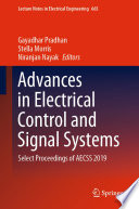 Advances in Electrical Control and Signal Systems Select Proceedings of AECSS 2019 /