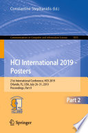 HCI International 2019   Posters