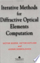 Iteractive Methods For Diffractive Optical Elements Computation Book