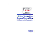 National Transportation Strategic Planning Study