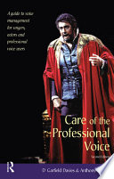 Care of the Professional Voice Book
