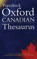 Paperback Oxford Canadian Thesaurus Book