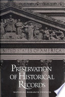 Preservation of Historical Records Book