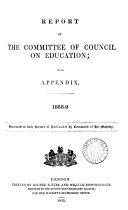 Report of the committee of Council on education