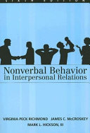 Nonverbal Behavior in Interpersonal Relations Book