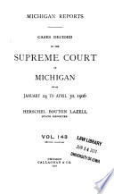 Michigan Reports Book
