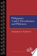 Philippians First And Second Thessalonians And Philemon