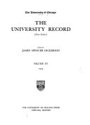 The University Record