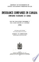 Abstract of Statements of Insurance Companies in Canada
