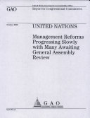 United Nations: Management Reforms Progressing Slowly with Many Awaiting General Assembly Review