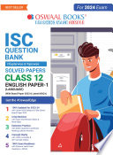 Oswaal ISC Question Bank Class 12 English Paper 1 Language Book  For 2023 24 Exam  Book PDF