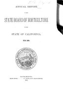 Biennial Report of the State Board of Horticulture