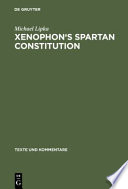 Xenophon s Spartan Constitution Book