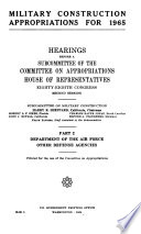 Military Construction Appropriations for 1965