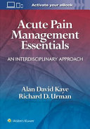 Acute Pain Management Essentials Book