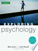 Book Exploring Psychology  AS Student Book for AQA A Cover