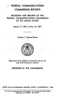 Federal Communications Commission reports