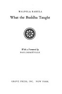 What the Buddha Taught Book