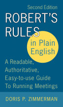 Robert's Rules in Plain English 2e Pdf/ePub eBook