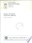 Analysis of Visibility Observation Methods Book