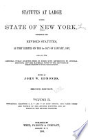 Statutes at Large of the State of New York: Revised statutes