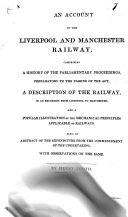 An Account of the Liverpool and Manchester Railway