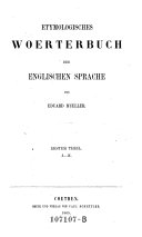 Etymologisches Woerterbuch der englischen Sprache