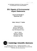 EIS  Digests of Environmental Impact Statements