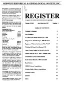 Midwest Historical and Genealogical Register