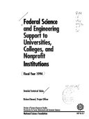 Federal Science and Engineering Support to Universities, Colleges, and Nonprofit Institutions