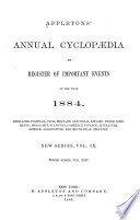 Appletons  Annual Cyclopedia and Register of Important Events
