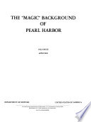 The "Magic" Background of Pearl Harbor