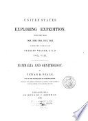 Media type: text; Peale, T. R. 1848 Description: United States Exploring Expedition: 8: Mammalia and ornithology;
