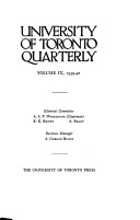 University Of Toronto Quarterly