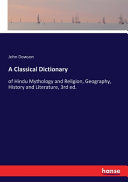 A Classical Dictionary Book
