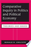 Comparative Inquiry In Politics And Political Economy