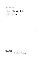 The Name of the Rose Book