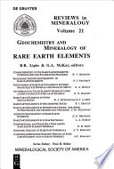 Geochemistry and Mineralogy of Rare Earth Elements Book