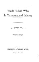 World Who s who in Commerce and Industry