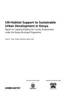 UN-Habitat Support to Sustainable Urban Development in Kenya: Embu, Kiambu, Machakos, Nakuru, Nyeri