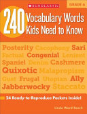 240 Vocabulary Words Kids Need to Know - Grade 6