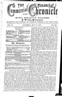 Commercial and Financial Chronicle Bankers Gazette, Commercial Times, Railway Monitor and Insurance Journal